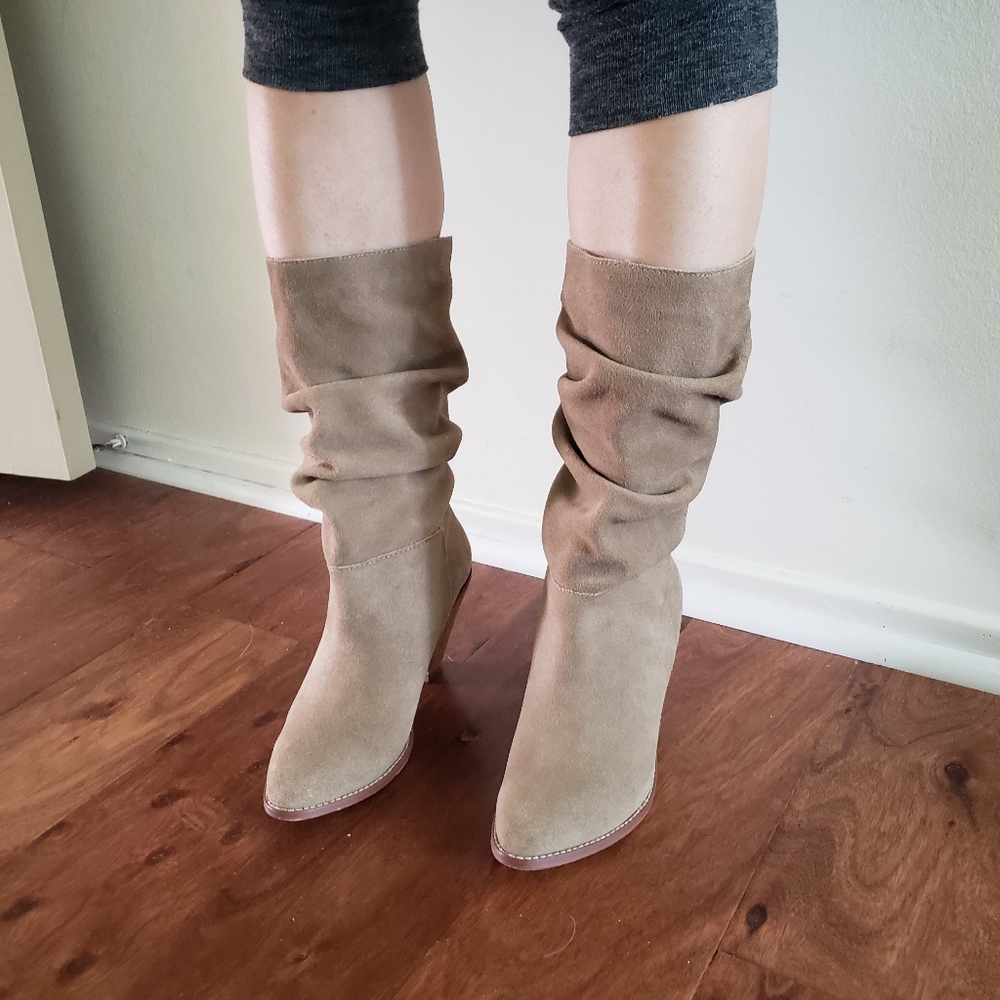 Chinese Laundry Mid Calf Suede Boots